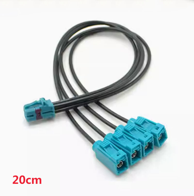Mini-Fakra RF Adapter Cable Z female to female 4-in-1 Wire Harness Car LVDS 0.4m