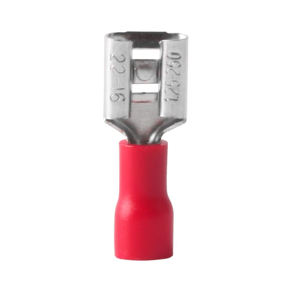 Female Quick Disconnects 6.3mm Spade Terminals Gauge 22-16AWG Wire Connectors US