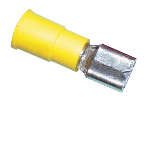 3M Female Quick Disconnect Vinyl .250″ 12-10 Gauge Yellow -50PK