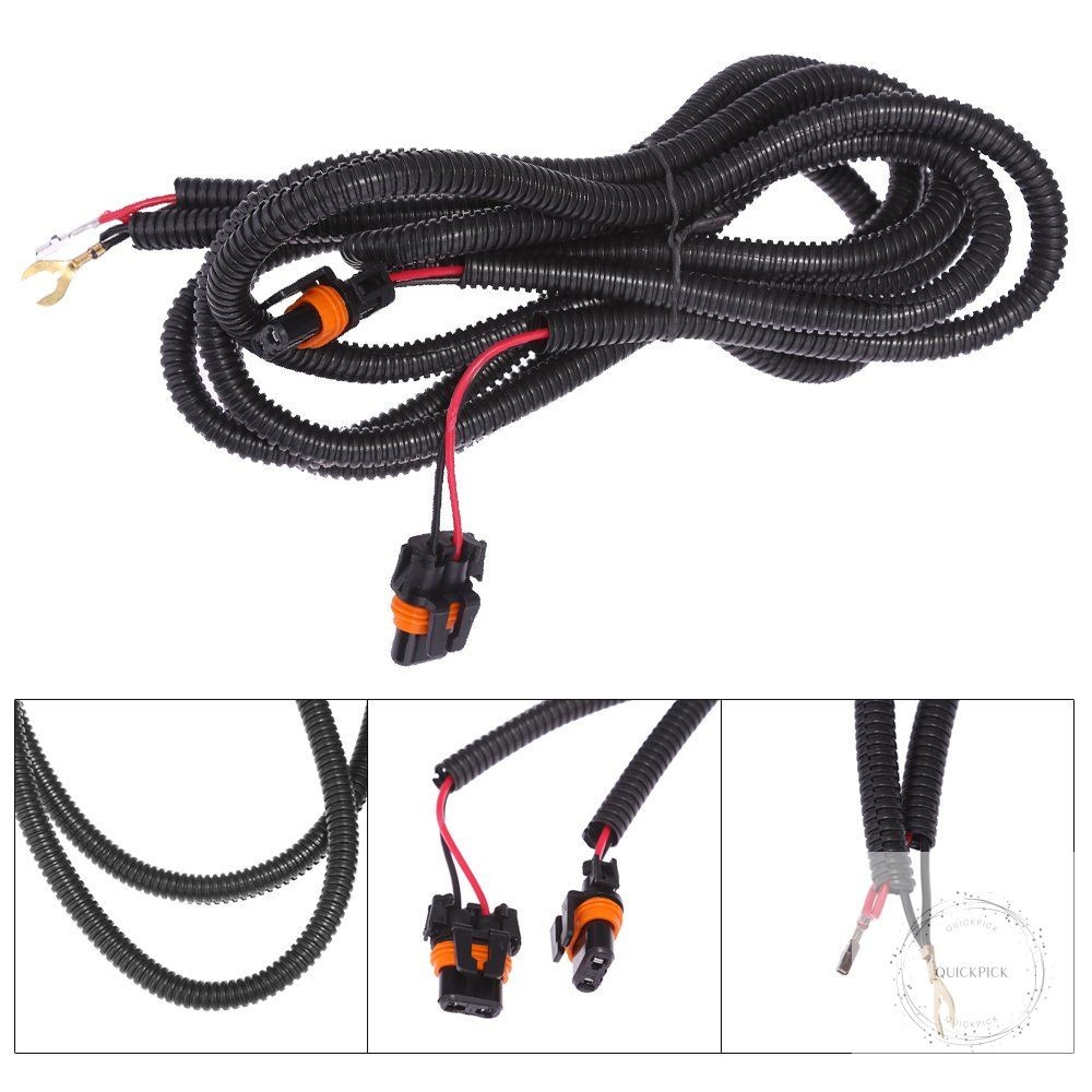LED Fog Light Wiring Harness Kit for Chevy Silverado 2003-2006 2007 Classic 1500