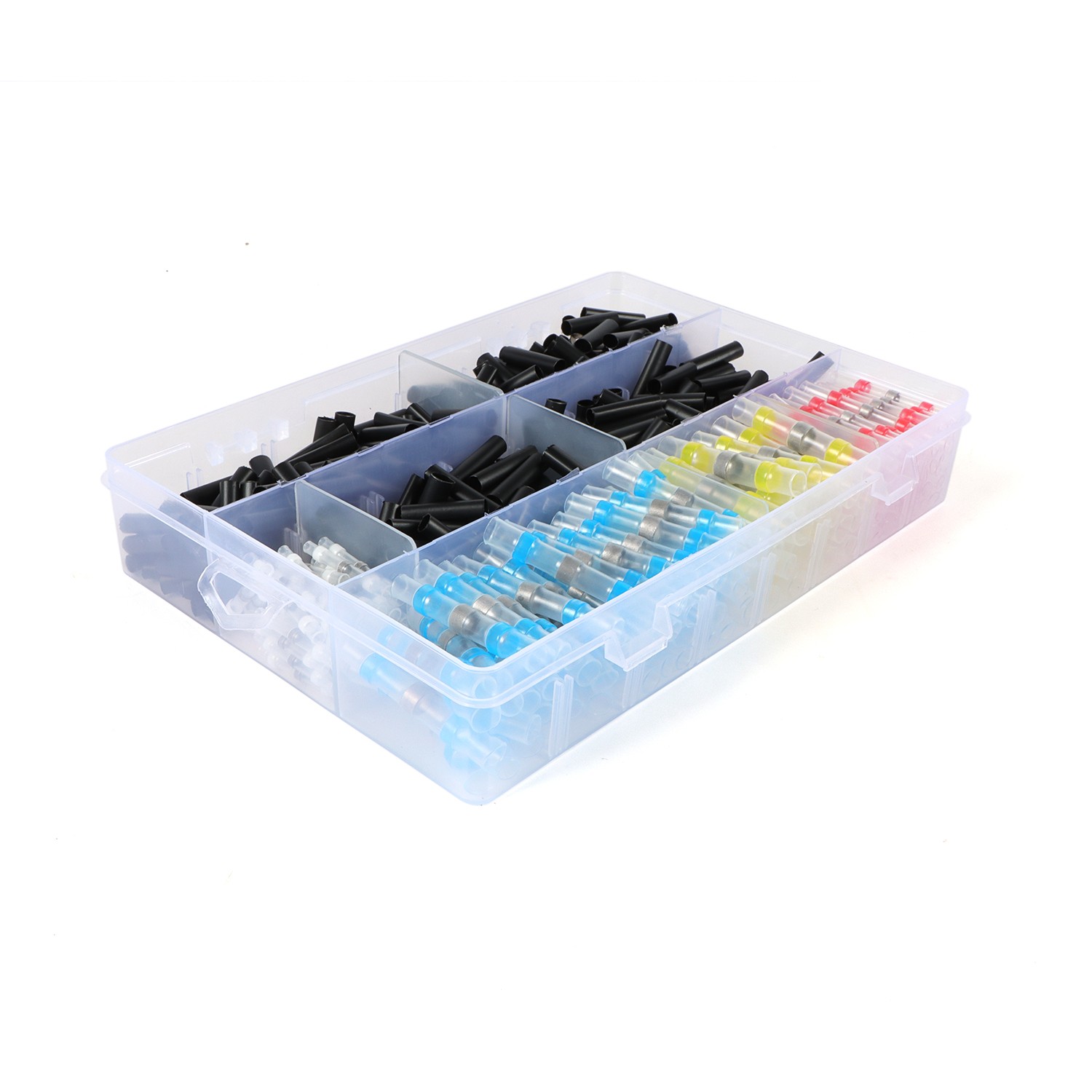 500Pcs/Set Solder Seal Sleeve Heat Shrink Butt Wire Connectors Terminals Kit