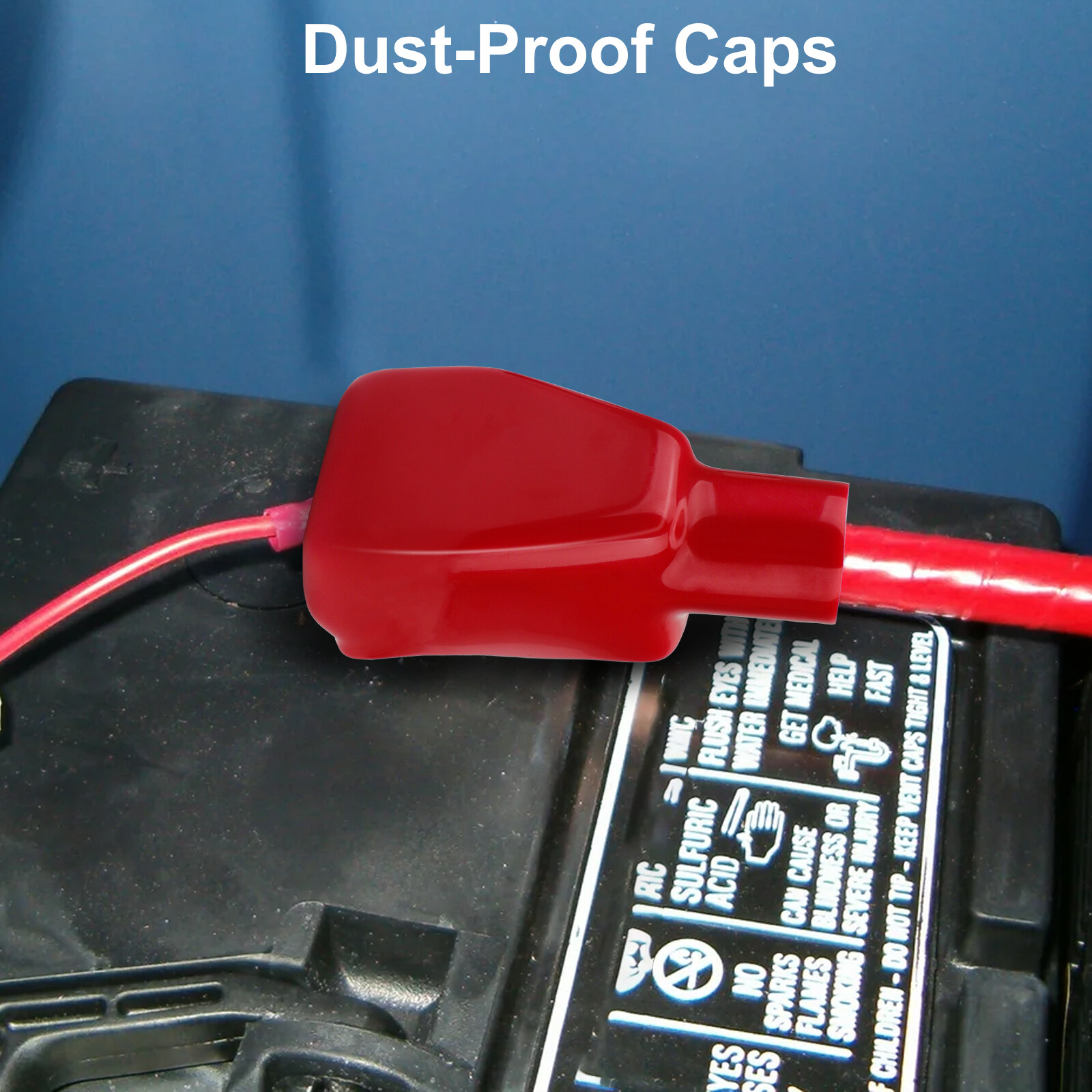 Battery Terminal Connectors Kit Heavy Duty Positive Negative for Auto Car Marine