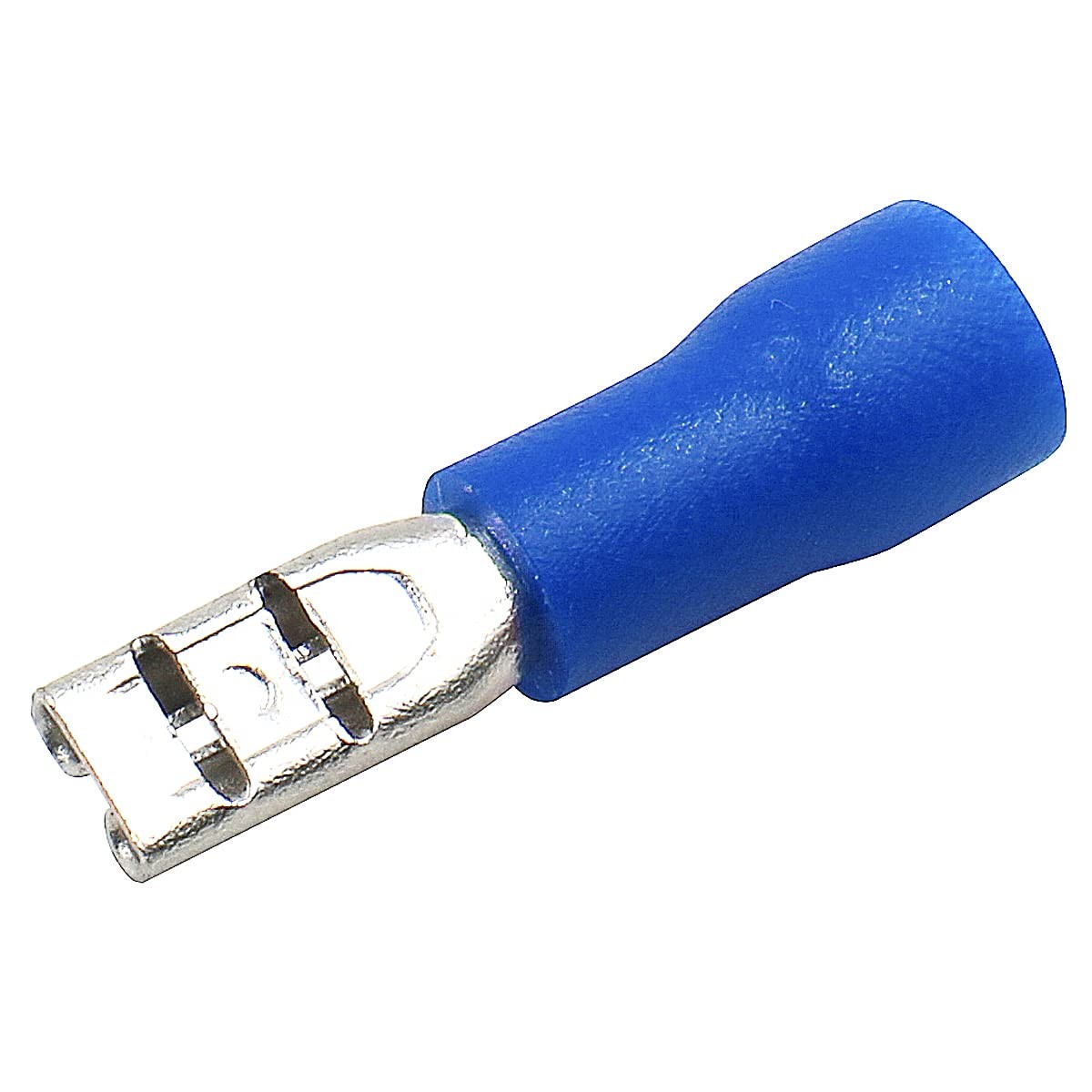Blue Electronic Component Terminal Tab 0.02×0.11mm Crimp Connector 15A