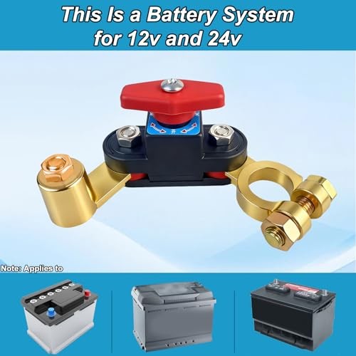 Car Battery Power Cut-Off Switch Breaker, Adjustable Pure 1Psc-Double rotation