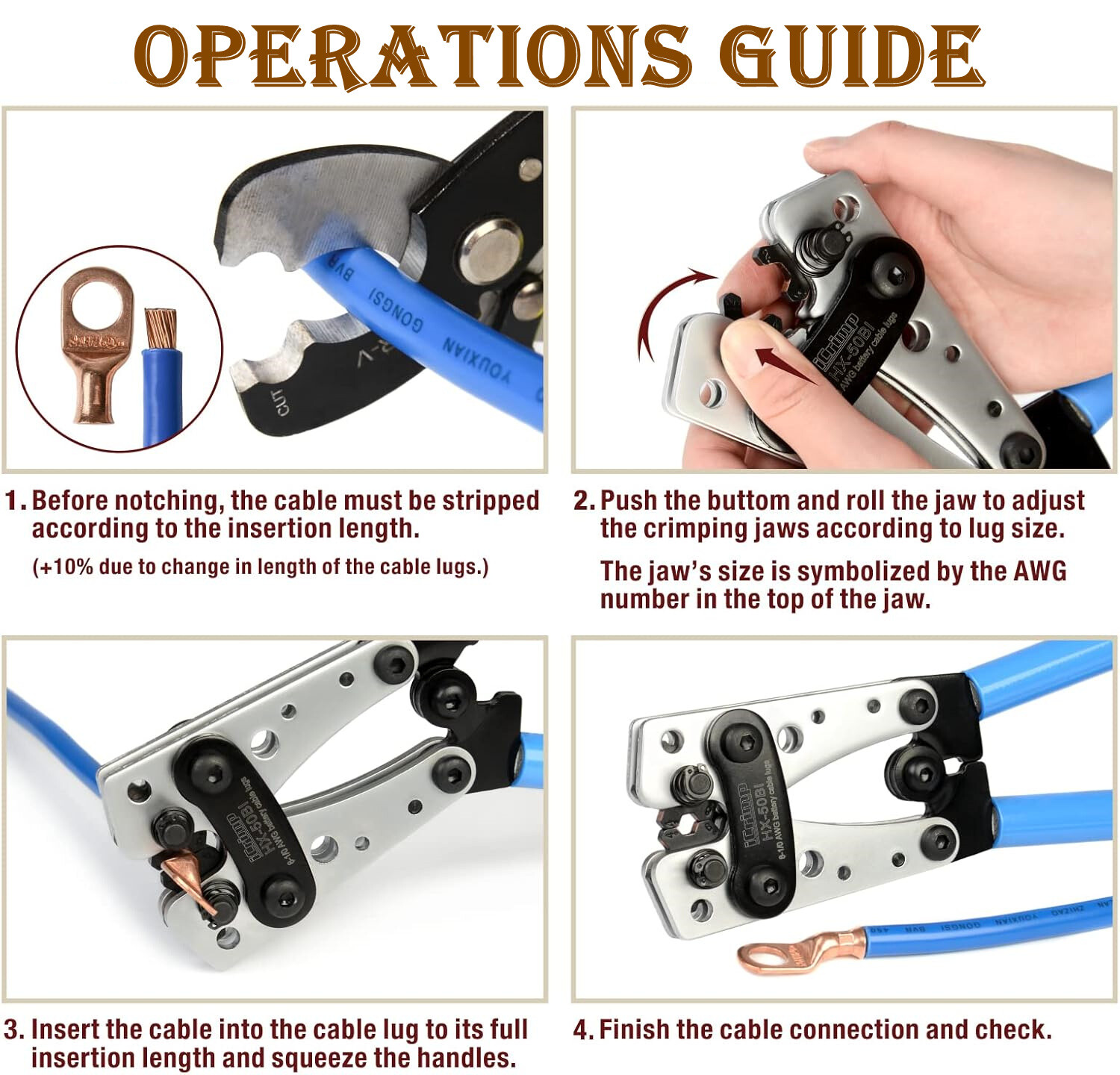 140/280PCS Cable Crimping Tool Car Copper Ring Lugs Kit Terminals Crimper Plier