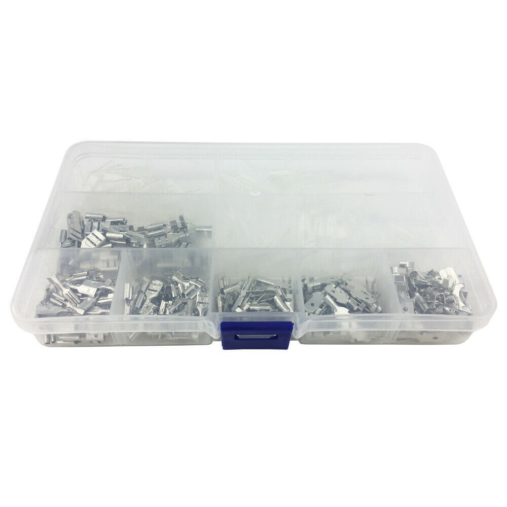 285PCS 2.8mm 4.8mm 6.3mm Female&Male Spade Terminal Wire Connector wit/Case Kits