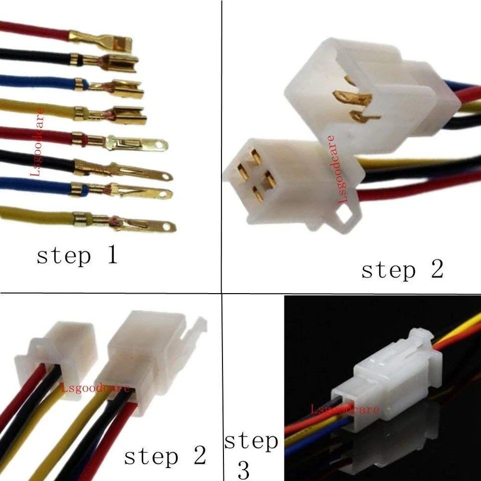 20Sets 6.3MM 6 Pin Way Electrical Automotive Wire Connector Kits Male Female …
