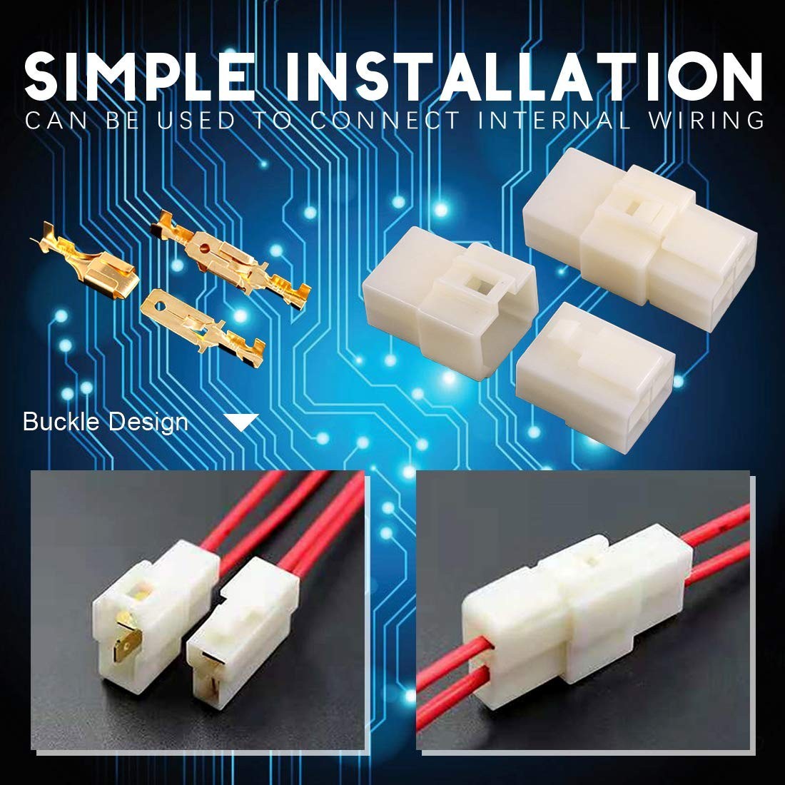 6.3MM Automotive Wire Connectors Kit – 400Pcs Male Female Socket Plug Terminals