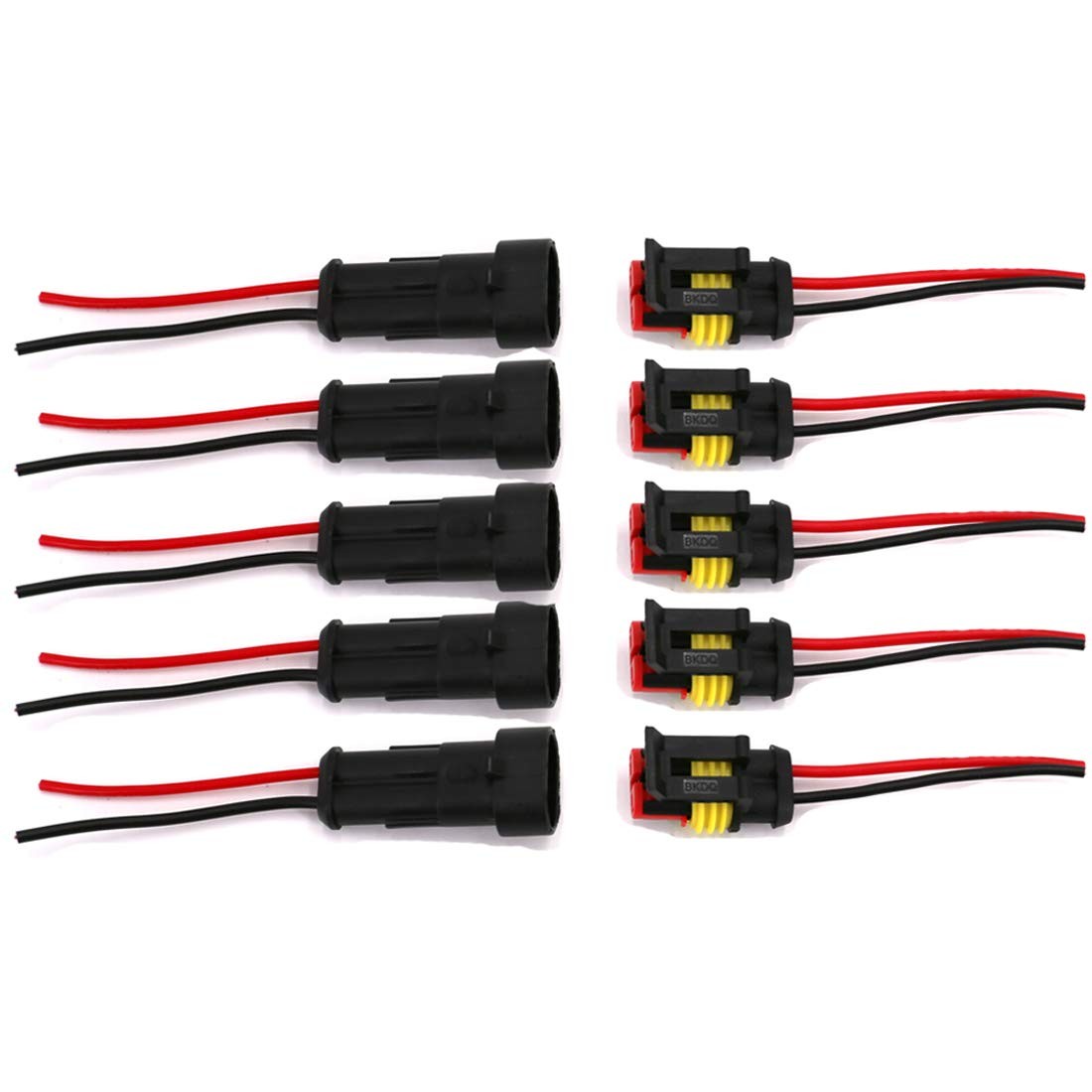 2 Pin Way 16 AWG Waterproof Electrical Wire Connector Plug Automotive Wire