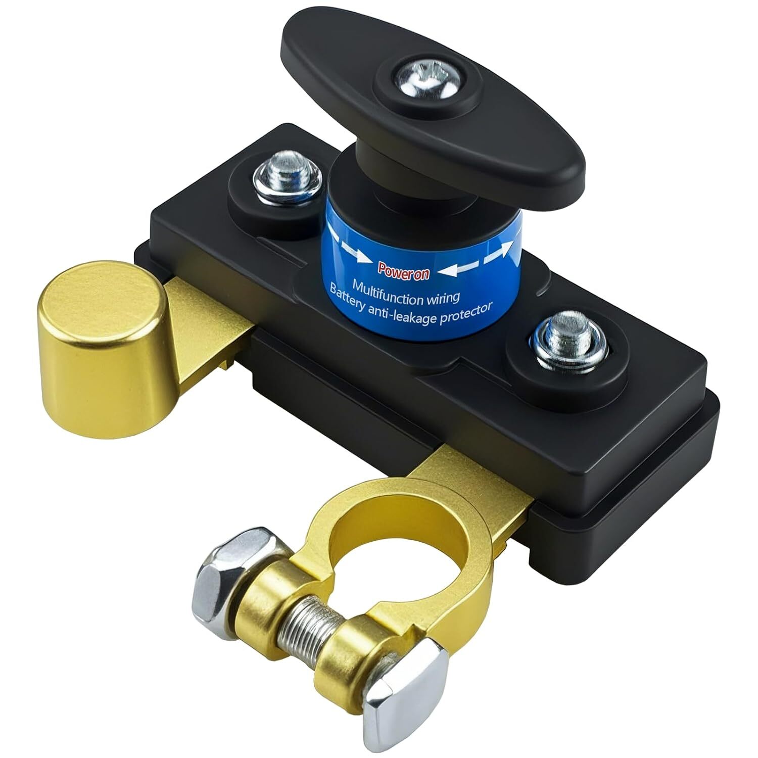 Car Battery Disconnect Switches 12V/24V, Heavy Duty Shut Off Gold