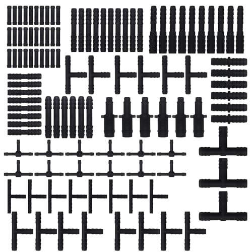 113 PCS Vacuum Connector Assortment, 12 Sizes Heat Resistant 240℃ (460℉) Nylon