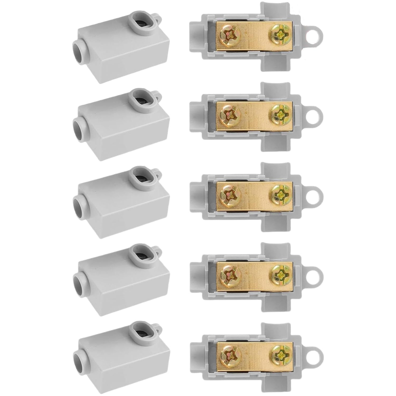 6 AWG T-Type Wire Connectors,10-Pk, 60A Quick Splice Kit for Automotive & Marine