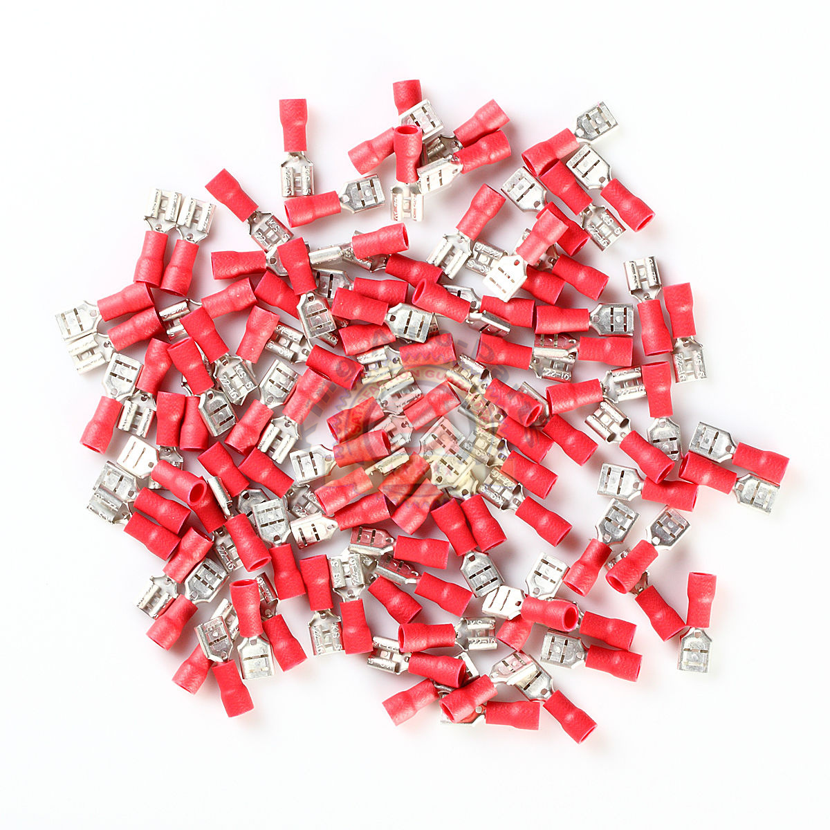 22-18 GAUGE Red 100 PK VINYL QUICK DISCONNECT FEMALE .250