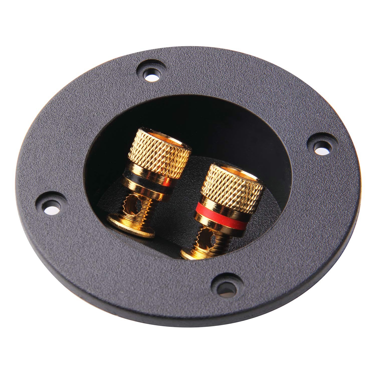 Arroyner 5Pcs 3-Inch Speaker Box Terminal Cup DIY 2-Way Black-5pcs