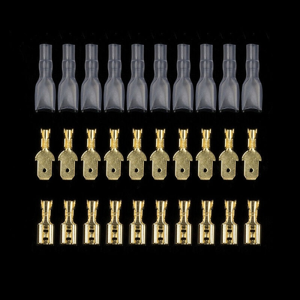 900pc Assortment Terminal Electrical Wire Crimp Connectors Male Female Spade Set
