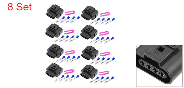 8 Set 4 Pin No.1J0973724 Coil Pack Connectors Plug for VW for Audi for Seat