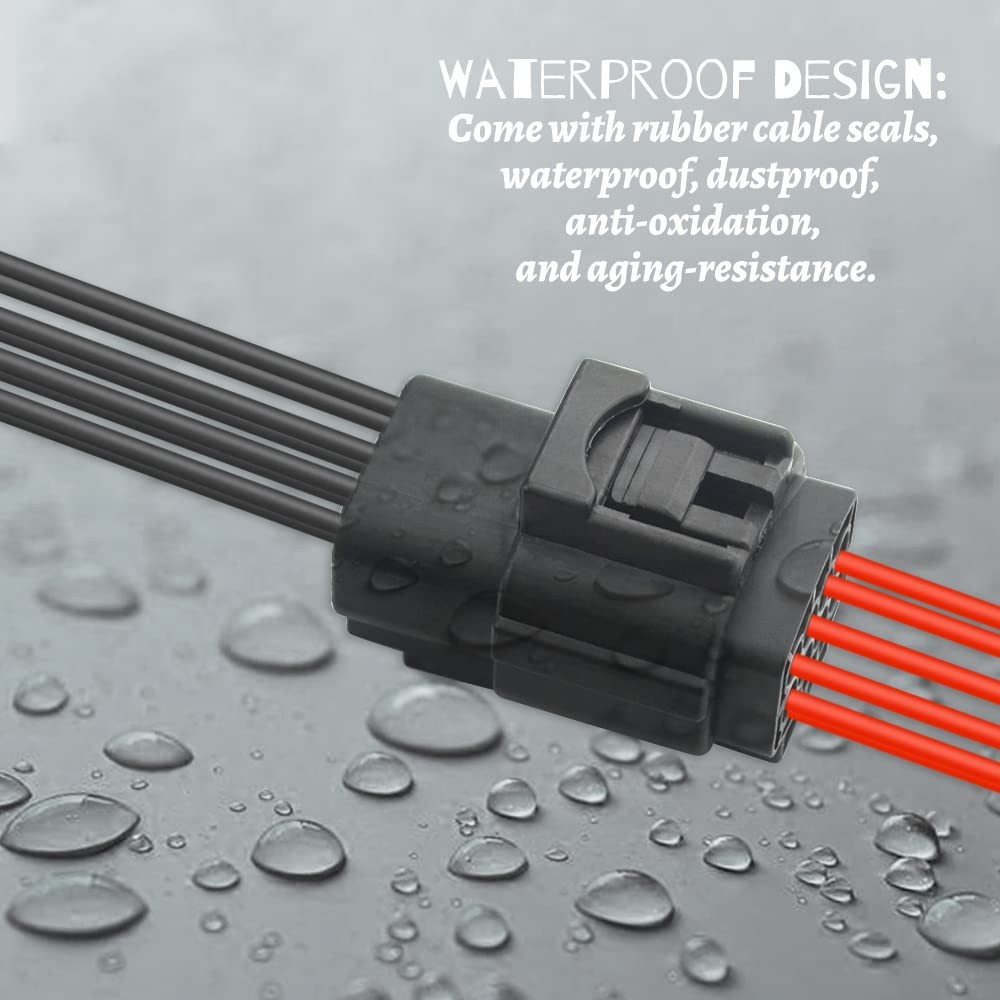 WMYCONGCONG 3 Kits 8 Pin Way Waterproof Electrical Connector Plug for Car Aut…