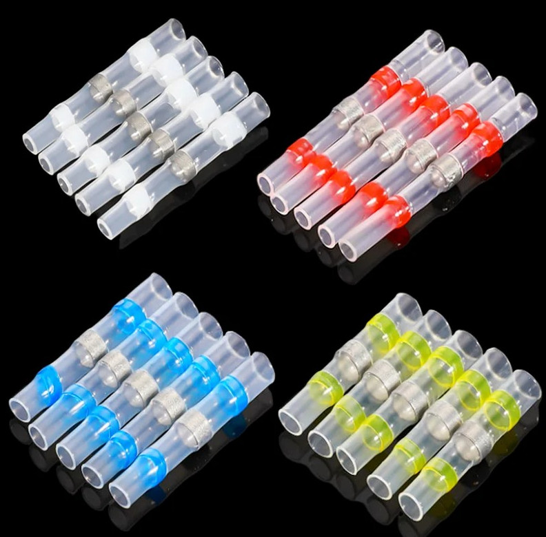 50/100/250pcs Heat Shrink Ring Terminals IP67 Waterproof Electrical Connectors