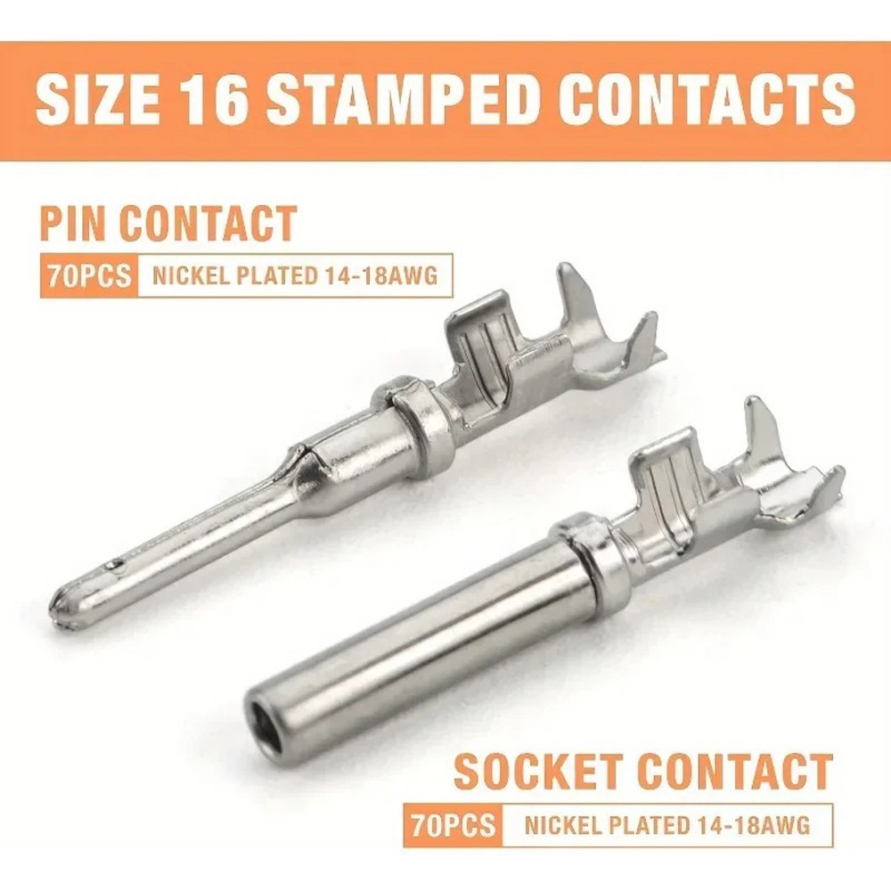 188Pcs/1Set Heavy Duty Deutsch DT Waterproof Connector Kit 2-12 Pin for Vehicles