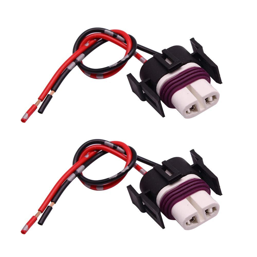 H11 H8 H9 881 880 High Temperature Ceramic Wiring Female Plug Adapter Wire Ha…