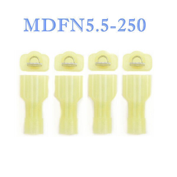 100PCS Female Male Nylon Insulated Crimp Spade Terminal 12-10AWG Wire Connectors