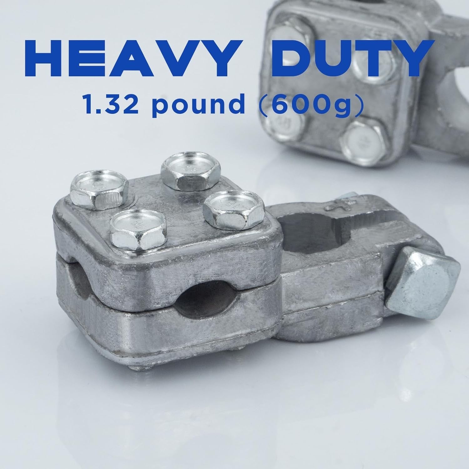 Versatile Heavy Duty Battery Terminal Connectors for Cars, RVs & Boats – 1 Pair
