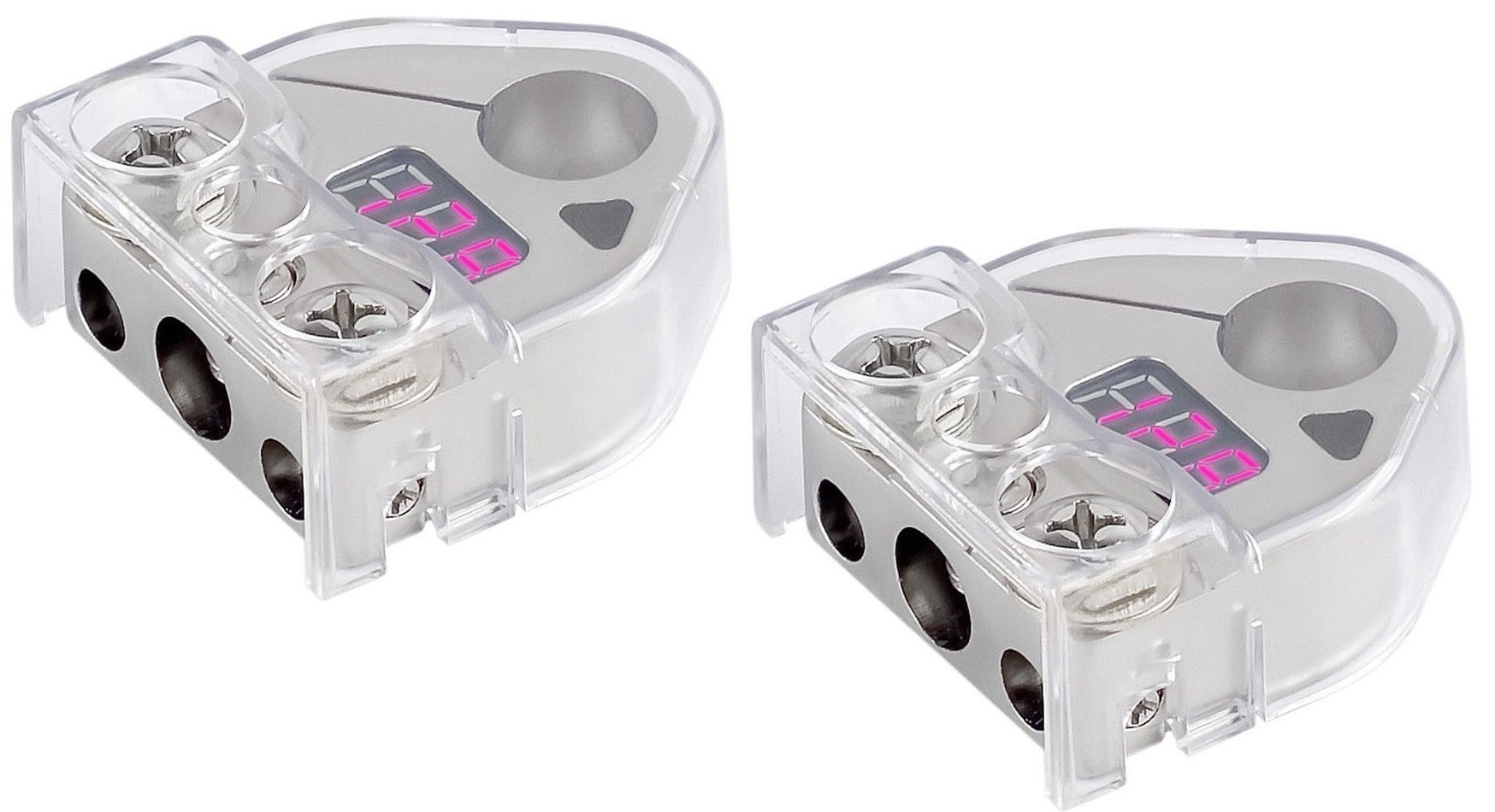 2x PLATINUM Digital Battery Terminal Car Audio Amp Install Battery Power Marine