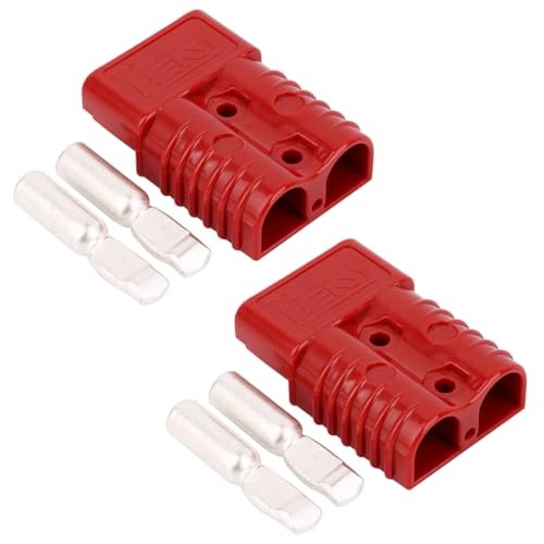 Red 600V Quick Connector for 350A 600V Battery – 2PC Red