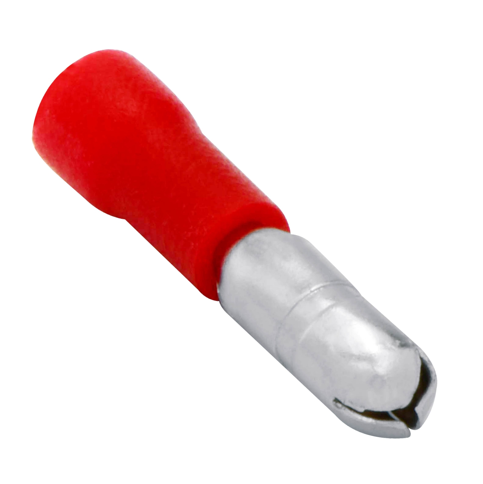 50 Male Vinyl Bullet Terminal Connector Red 22-18 GA AWG Gauge 0.156” Crimp