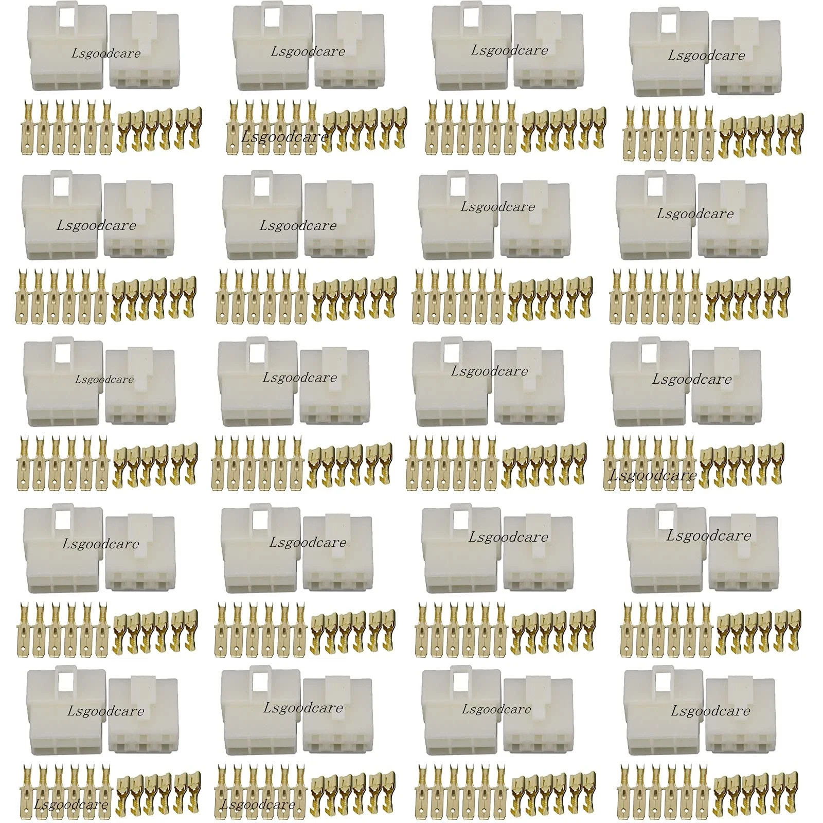 20Sets 6.3MM 6 Pin Way Electrical Automotive Wire Connector Kits Male Female …