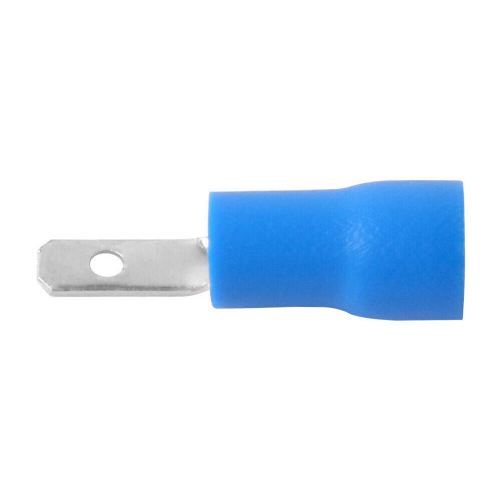 Blue 2.8mm Female/Male Insulated Spade Wire Connector Crimp Terminal 16-14 AWG