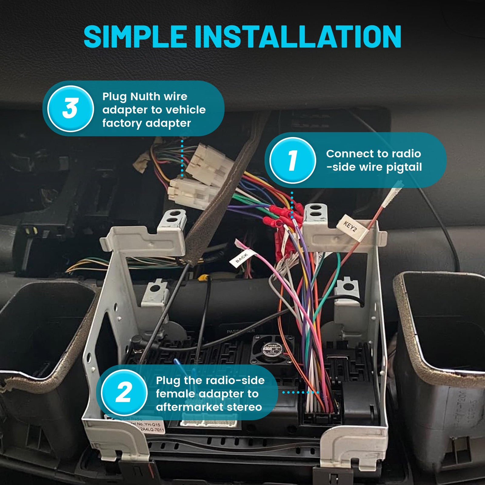 NuIth Car Radio Wiring Harness W/Butt Compatible with 92-17 Toyota RAV4…
