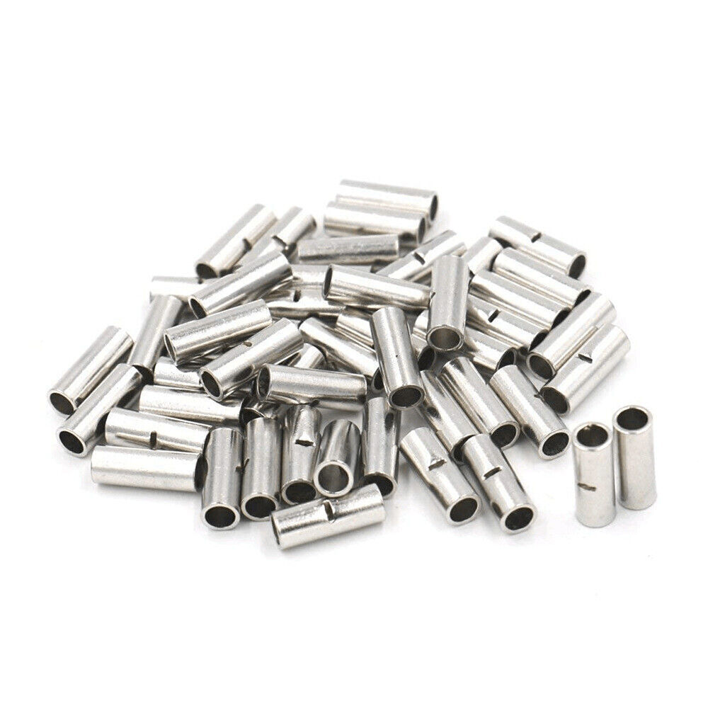 50x Bare Copper Wire Splice Butt 22-10AWG Connectors Ferrule Crimp Terminals