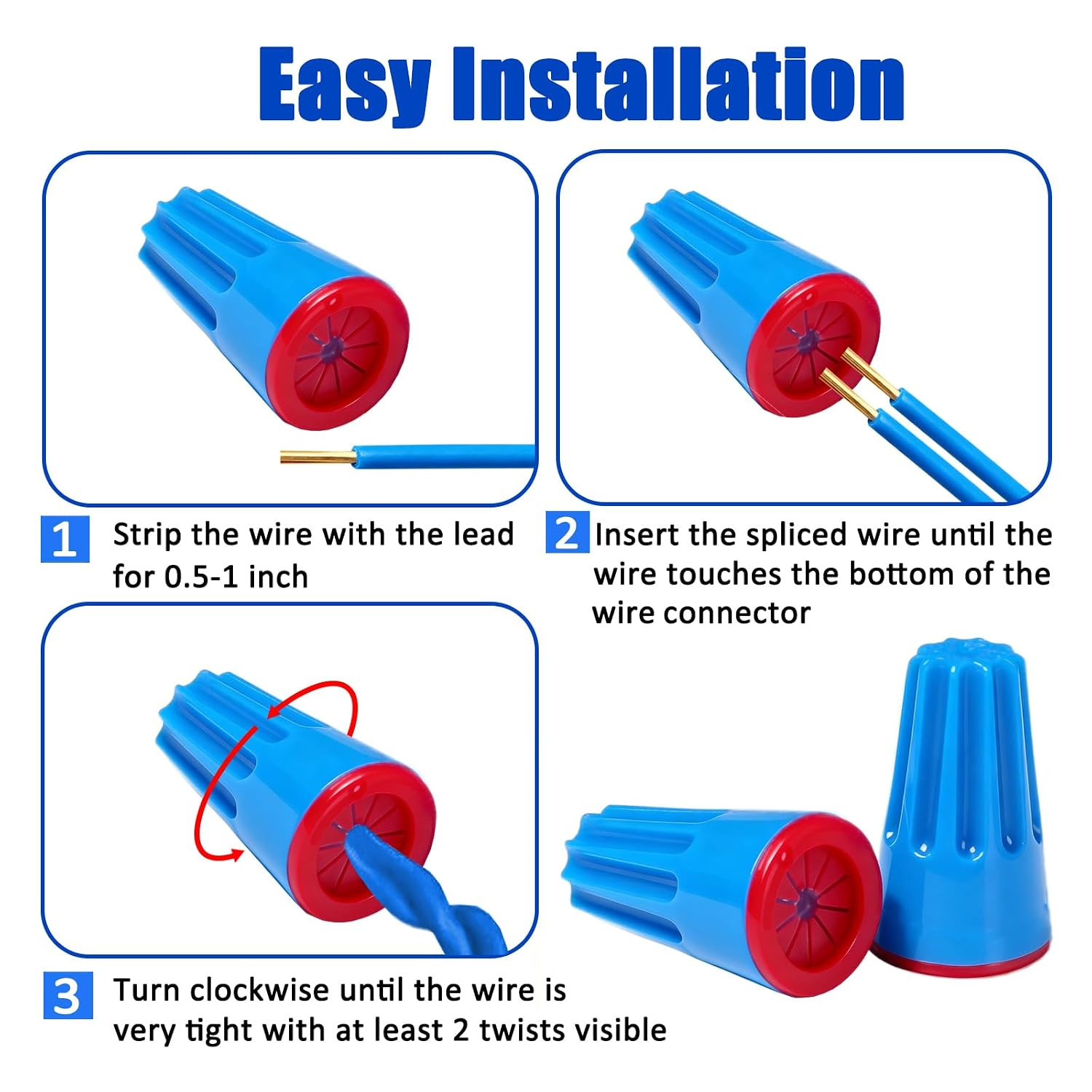 15PCS Waterproof Wire Electrical Connectors 22Awg-14Awg,Outdoor Seal Electrical