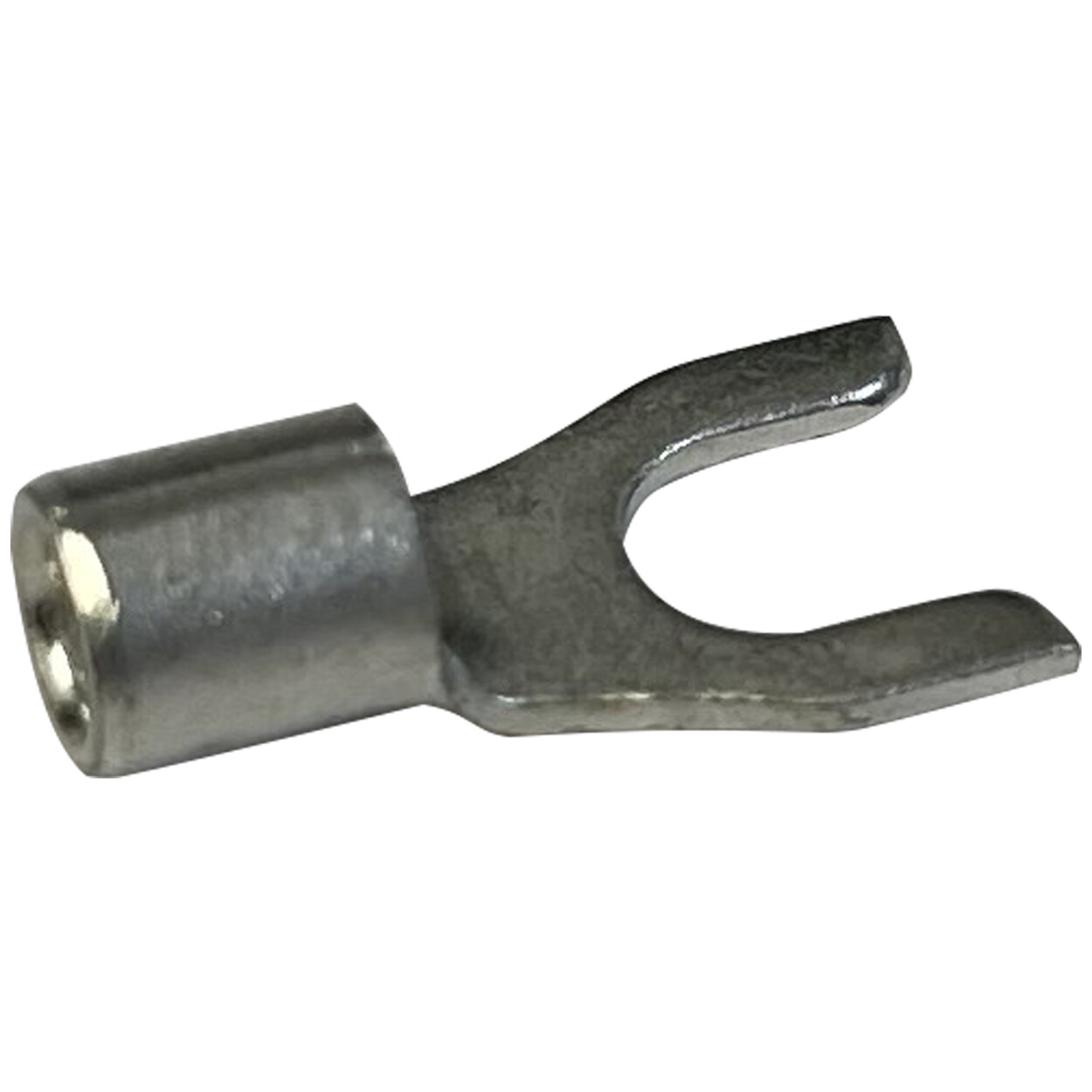 (100) Non-Insulated 12-10 AWG Spade Terminal #10 Fork Uninsulated Wire Connector