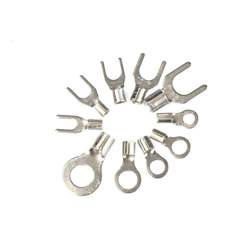 320pcs Assorted Non-Insulated Ring Fork U-type Crimp Terminal Wire Connector Kit