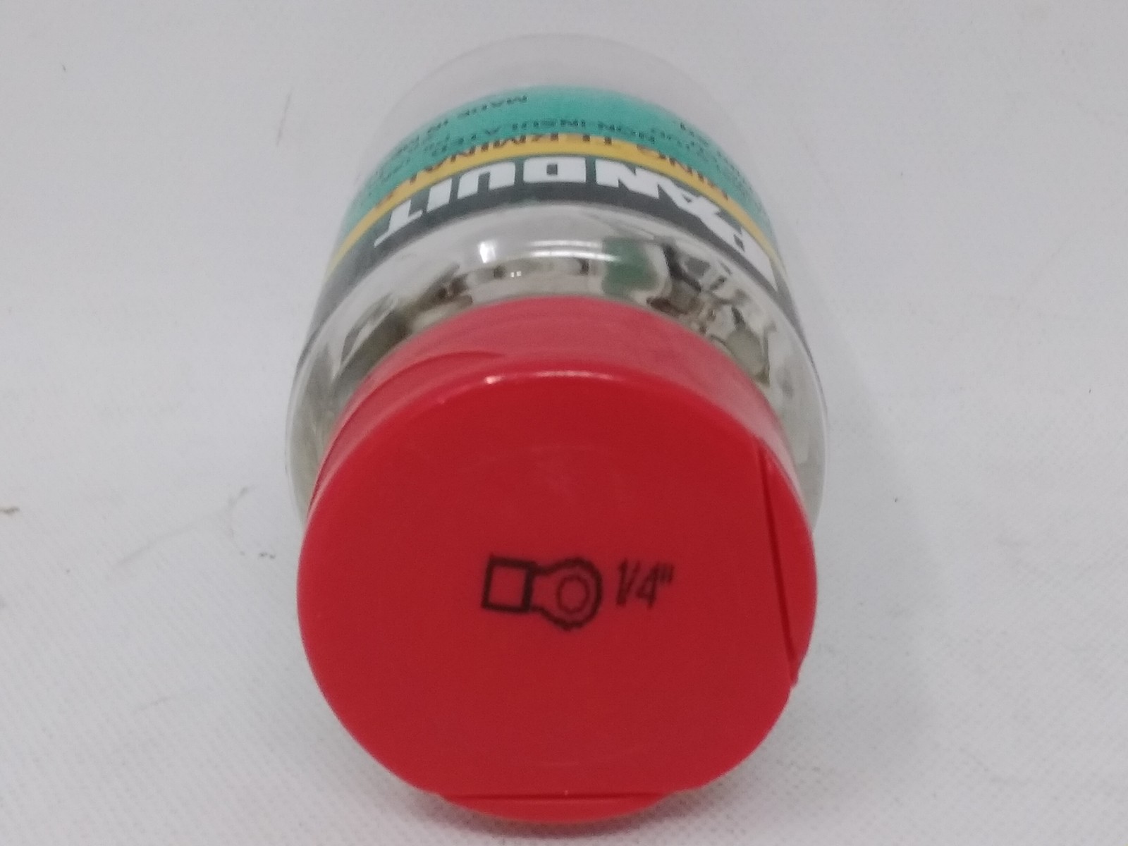 25x Panduit P8-14R-Q Ring Terminals 8 AWG 1/4″ Stud Non-Insulated Lug