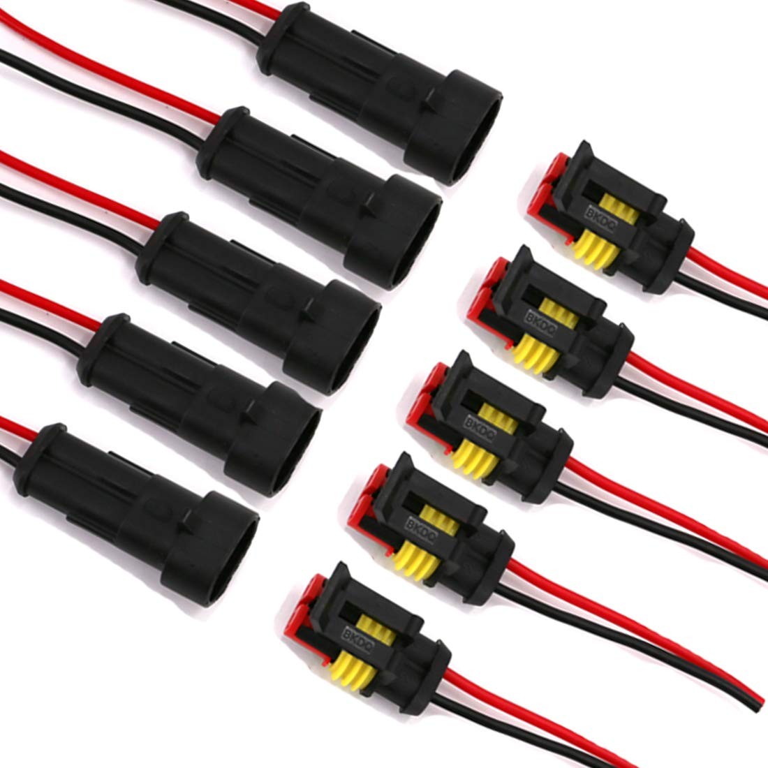 2 Pin Way 16 AWG Waterproof Electrical Wire Connector Plug Automotive Wire Conne