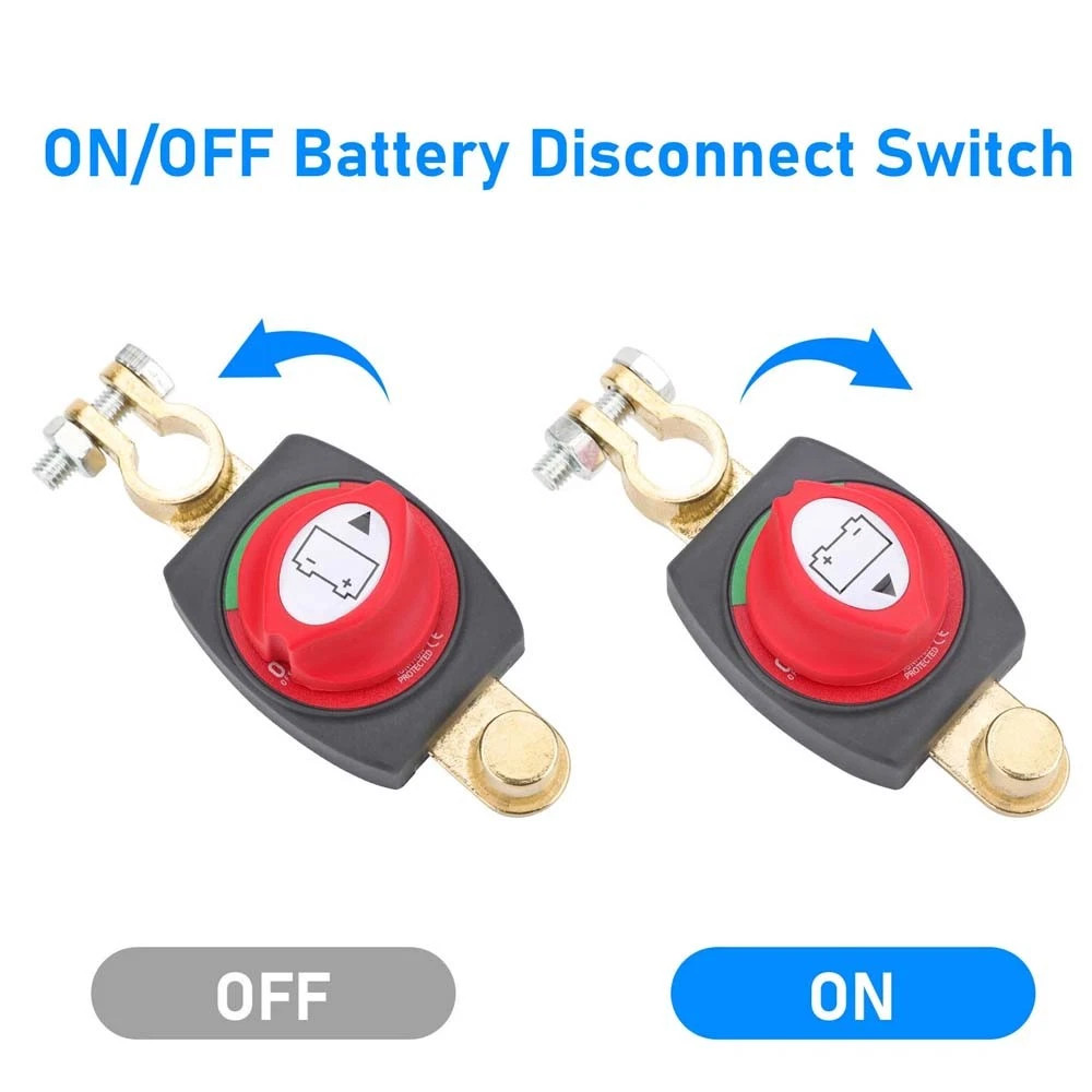 US Post Battery Disconnect Switch 12-48V Marine Battery Cut-Off Switch Isolator