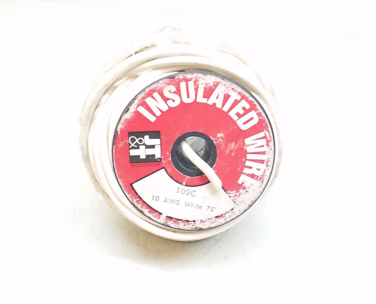 109c JT&T Insulated Wire 10 AWG White x 74ft – 109c JT&T Insulated Wire x 74ft