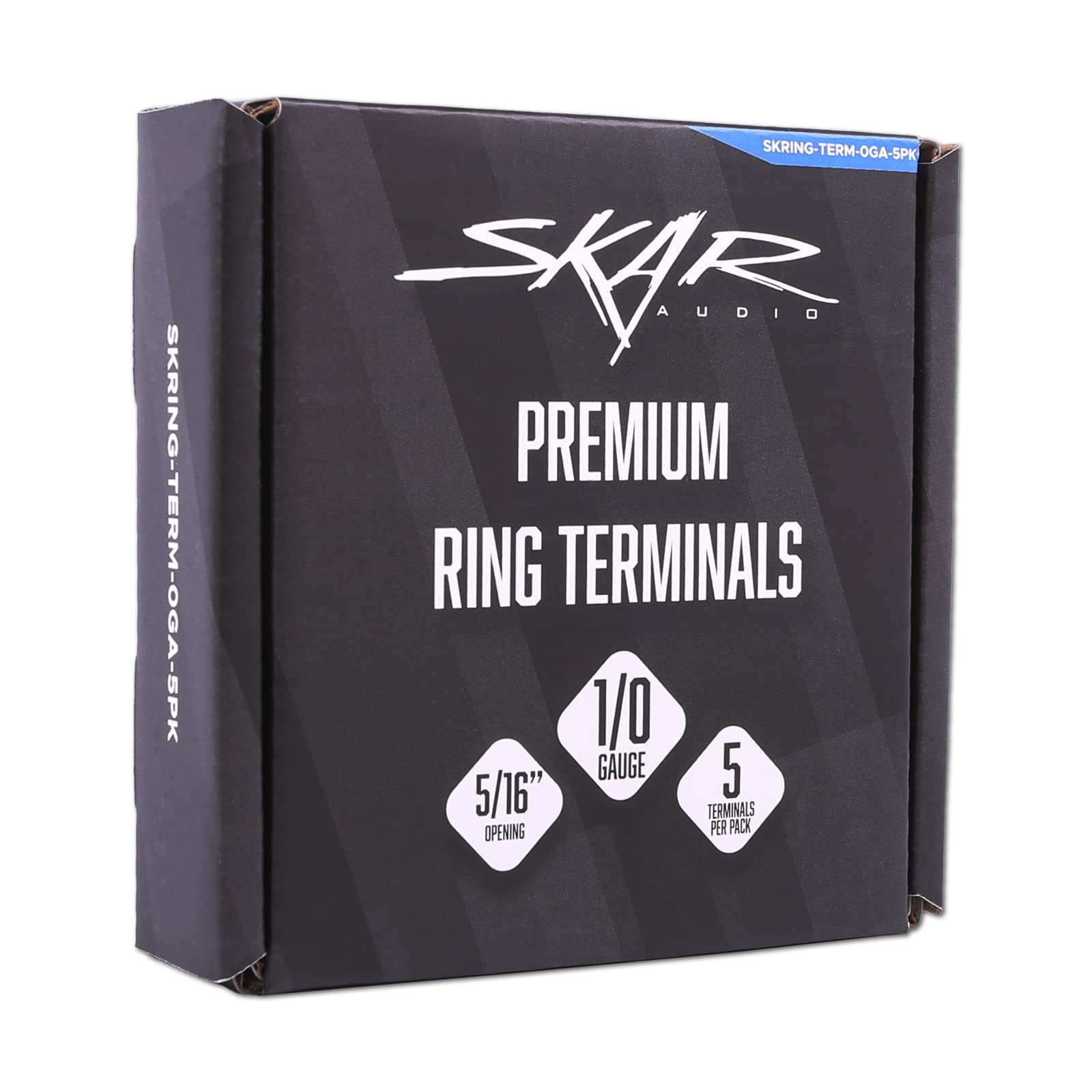Skar Audio 1/0 Gauge (5/16″) Nickel Plated Premium (5 Pack), Blue