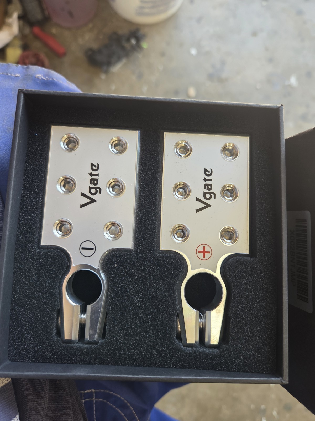 Vgate Battery Terminals Clamp 6 X 1/0 Gauge AWG  – Positive and Negative