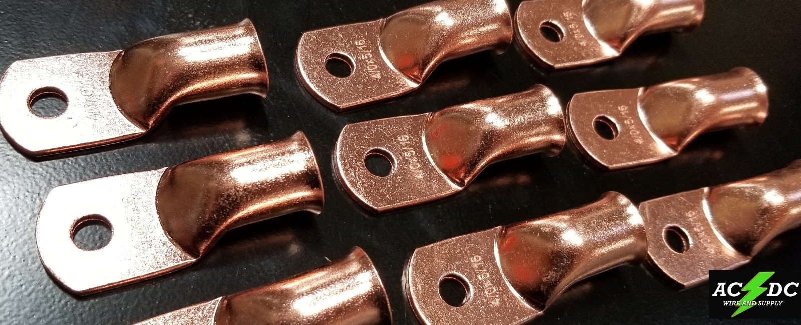 4/0 gauge Ring 5/16 Hole Terminal BATTERY Lug Bare Copper Un-insulated AWG (1)
