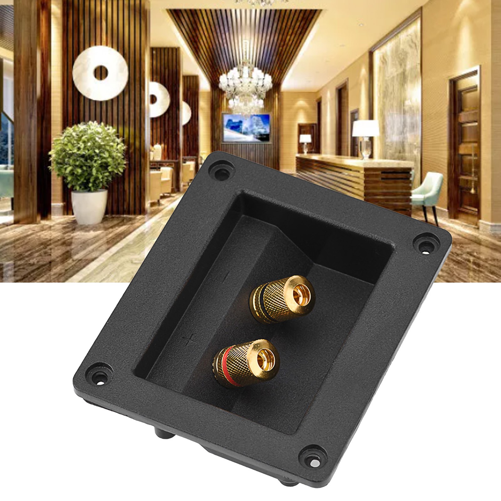 Acoustic Component For Speaker Copper Binding Post Terminal Cable Connector Box