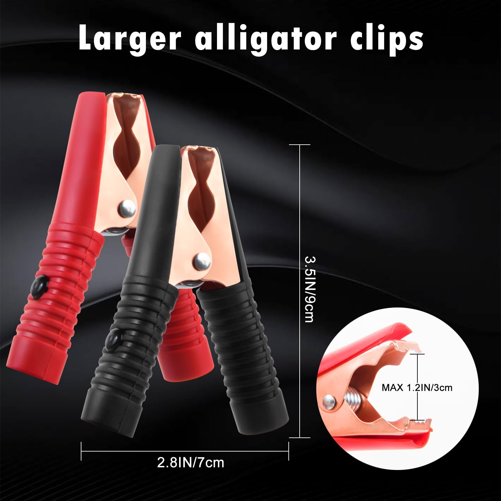 15Ft 16AWG 15A Battery Alligator Clip To SAE Connector Quick Disconnect Cable