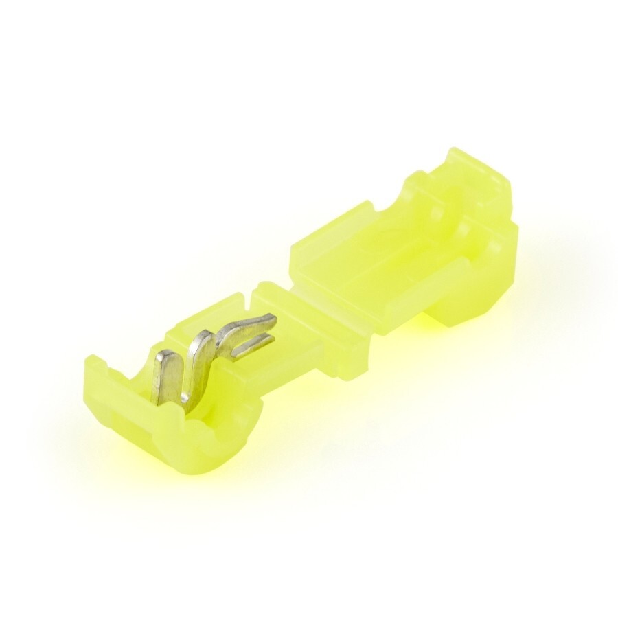 Yellow Mid Wire T-Tap Connectors 12-10 Gauge Wire Terminal – USA – 100 Pack