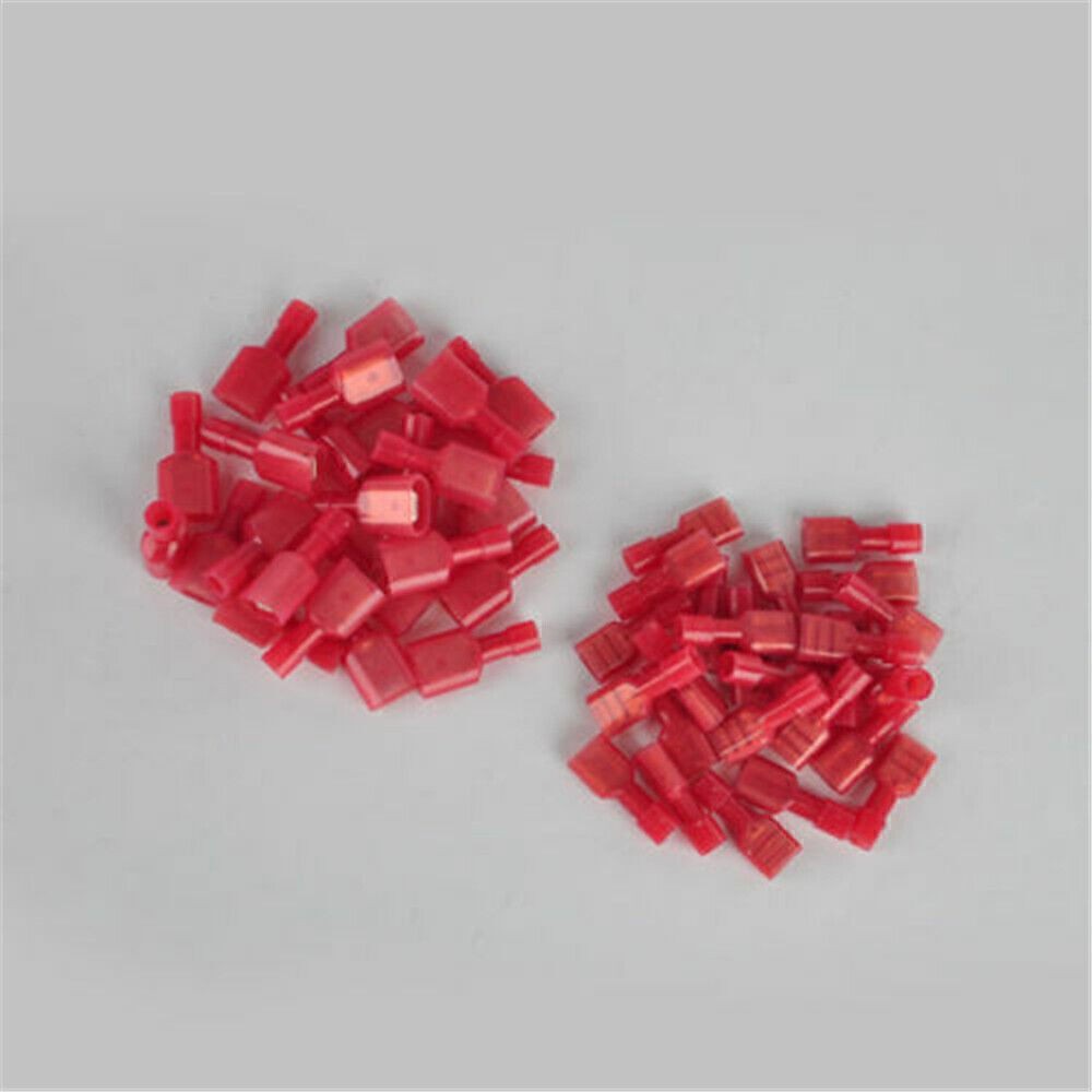 20-300PCS Electrical Wire Crimp Spade Terminals Nylon Fully Insulated Connectors
