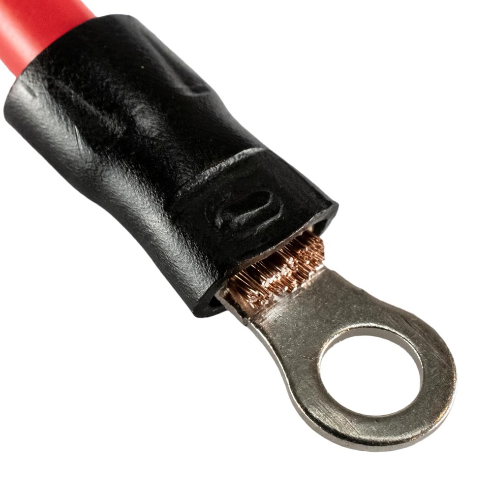 50/100pcs 14-12 AWG Vinyl Ring #8 Black Crimp Terminal Connectors AWG Wire Auto