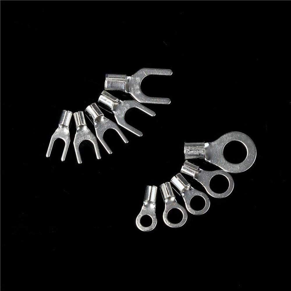 320pcs Assorted Non-Insulated Ring Fork U-type Crimp Terminal Wire Connector Kit