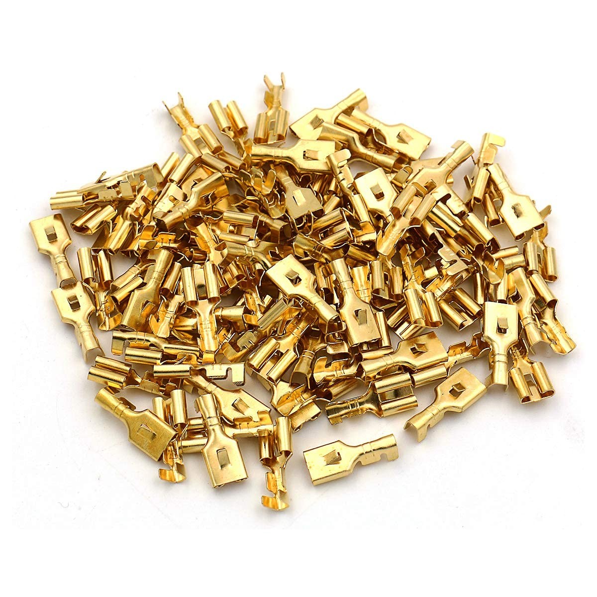 Female Spade Quick Splice Crimp Terminals 6.3mm Connector Gol